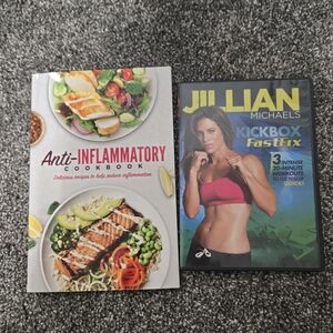 Jillian Michaels Kickbox Fastfix DVD And Anti Inflammatory Cookbook.
